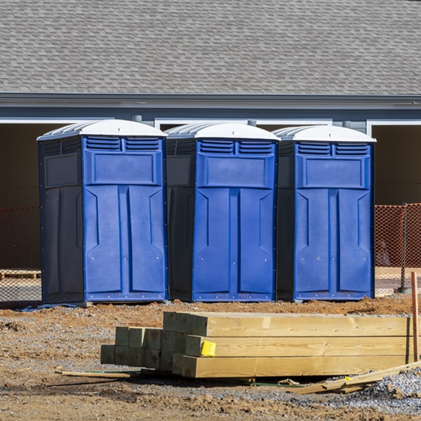 what is the maximum capacity for a single porta potty in Country Club California